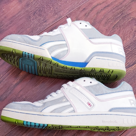 Reebok Pro Legacy RBC White/Silver-Red-Blue 4-321493 Rolland Berry - Picture 2 of 7